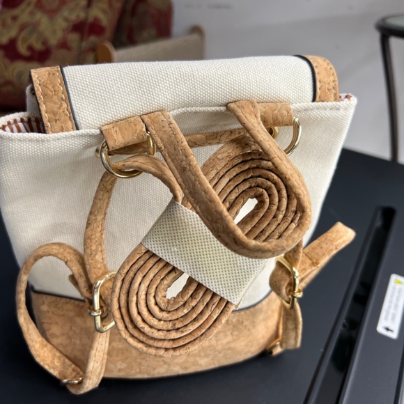 NEW Cork & Cotton Backpack in White - so cute! main image 4